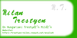 milan trestyen business card